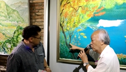華裔油畫家曾慶昌個展在馬六甲舉行